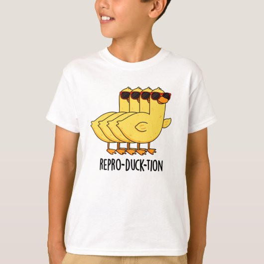 Repro-duck-tion Funny Animal Duck Pun T-shirt (Voorkant)
