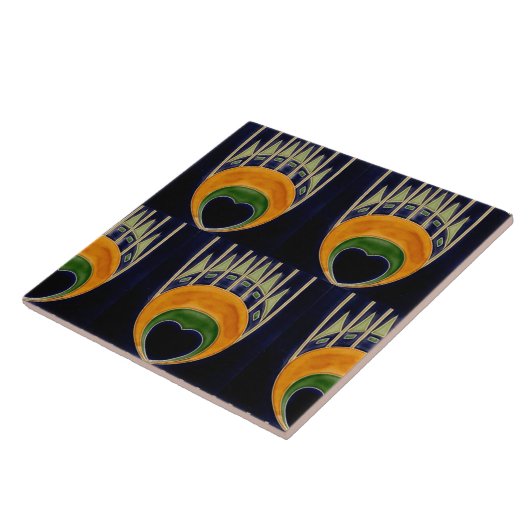 Repro Duitse Art Nouveau Jugendstil Frieze Grens Tegeltje (Zijkant)