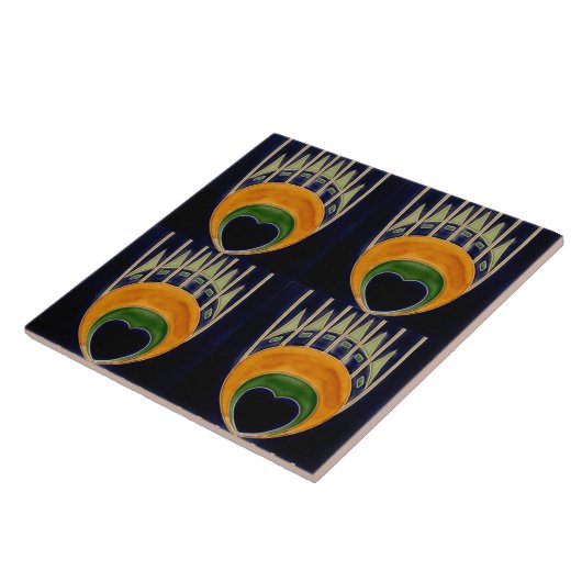 Repro Duitse Art Nouveau Jugendstil Frieze Grens Tegeltje (Zijkant)