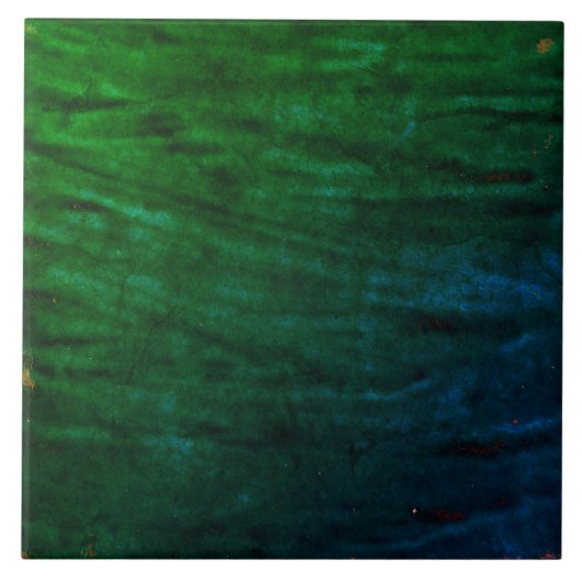 Repro  Eenvoudige Smaragd Groen De Morgan tegels Tegeltje (Voorkant)