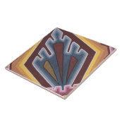 Repro encaustisch geometrisch tegeltje (Zijkant)