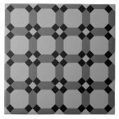 Repro Geometric Azulejos Mosaic Grey Tegel Tegeltje (Voorkant)
