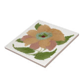 Repro Lea & Boulton Antiek Art Nouveau Floral Tegeltje (Zijkant)