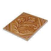 Repro Minton 1880 Carnenart Nouveau Majolica Tegeltje (Zijkant)