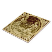 Repro Minton LIttle Miss Muffet Nursery Rhyme Tegeltje (Zijkant)