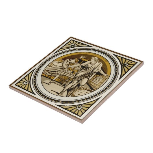 Repro Minton Shakespeare Cymbeline Afbeelding Tile Tegeltje (Zijkant)