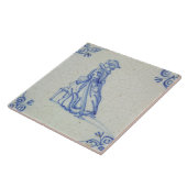 Repro Nederlands Blauw en Wit Delft tegels Tegeltje (Zijkant)