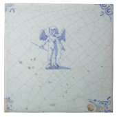 Repro  Nederlands Blauw en Wit Delft tegels Tegeltje (Voorkant)