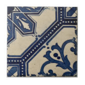 Repro Portugese Blue Geometric Azulejos Tile Tegeltje (Voorkant)