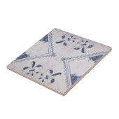 Repro Portugese Floral Blue Azulejos Tile Tegeltje (Zijkant)