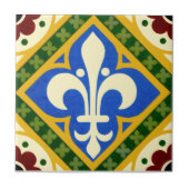 Repro Pugin Gothic Design Minton TIle c 1865 Tegeltje (Voorkant)