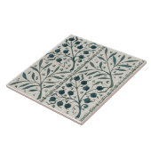 Repro Rare 1870s Wm Morris Co Hand Painted Tegeltje (Zijkant)