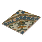 Repro Spain Geometric Azulejos Floral Green Tegel Tegeltje (Zijkant)