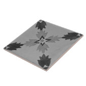 Repro Spain Geometric Azulejos Floral Grey Tegeltje (Zijkant)