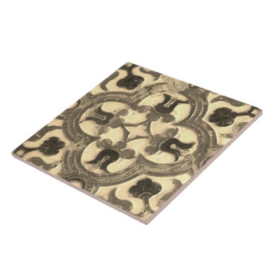 Repro Spain Geometric Azulejos Floral Tile Tegeltje (Zijkant)