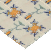 Repro Traditionele gele Tulp Delft Tegel Tafelkleed (Gekanteld)