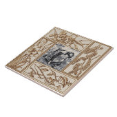 Repro Victoriaans "Contrary Mary" Nursery Rhyme Tegeltje (Zijkant)