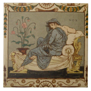 Repro Victoriaans Tile Greecian Tegeltje