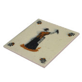 Repro Vintage Nederlandse Delftse tegels Tegeltje (Zijkant)