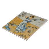 Repro Walter Crane Bo Peep Nursery Rhyme Tegeltje (Zijkant)