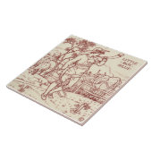 Repro Walter Crane Little Boy Blue Nursery Rhyme Tegeltje (Zijkant)