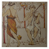 Repro Wedgwood Classical Sinaasappel Grove Violin  Tegeltje (Voorkant)