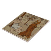 Repro Wedgwood Neoclassical Sinaasappel Grove Musi Tegeltje (Zijkant)