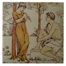 Repro Wedgwood Neoclassical Sinaasappel Grove Musi
