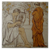 Repro Wedgwood Neoclassical Sinaasappel Grove Musi Tegeltje (Voorkant)