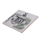 Repro Wellington Arch London Victoriaans Tegeltje (Zijkant)