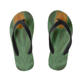 Repro Yellow Green Tulip Art Nouveau Kinder Teenslippers (Voetbed)