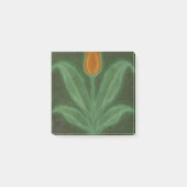 Repro Yellow Green Tulip Art Nouveau Tegel Post-it® Notes (Voorkant)