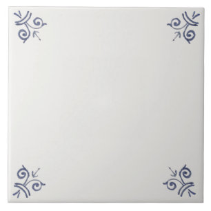 Reproductie Dutch Delft Mix & Match Field Tegel Tegeltje