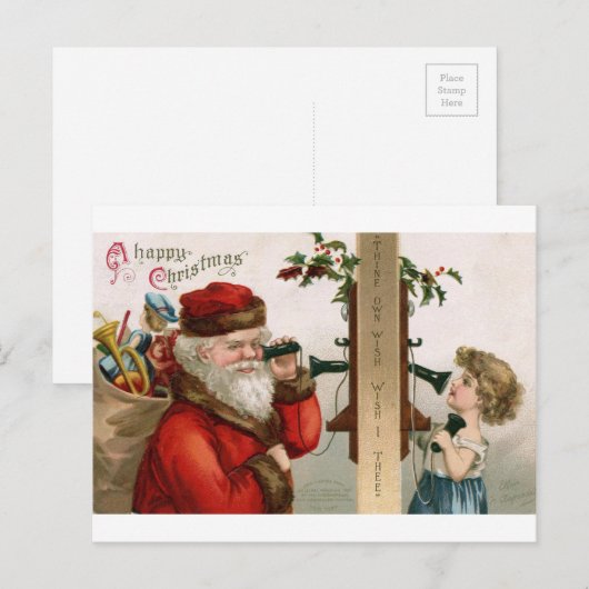  reproductie kerst Kaart (Voorkant / Achterkant)