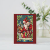  reproductie kerstkunst feestdagenkaart (Staand voorkant)