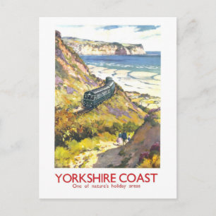 Reproductie Reisposter voor Yorkshire Kust Briefkaart