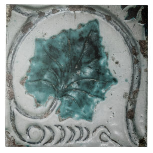 Reproductie Spaanse geometrische Azulejos blauwe b Tegeltje