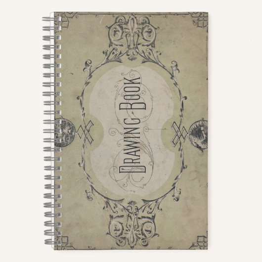  Reproductie Tekenboek 1880 Brits Notitieboek (Voorkant)