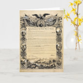 Reproductie van de emancipatieproclamatie kaart (Gele Bloem)