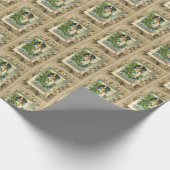  reproductie van de kerstengel cadeaupapier (Hoek)