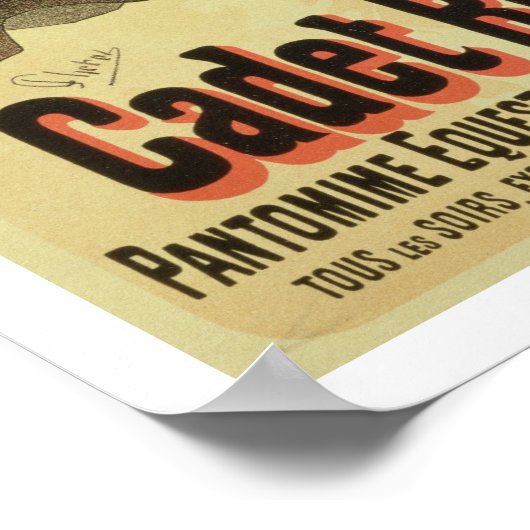 Reproductie van een poster adverteren "Cadet Rouss (Hoek)