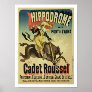 Reproductie van een poster adverteren "Cadet Rouss