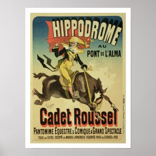 Reproductie van een poster adverteren "Cadet Rouss (Voorkant)