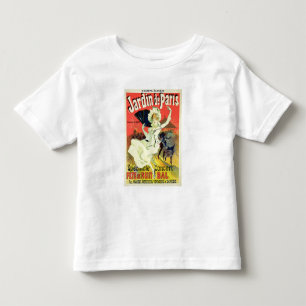 Reproductie van een Poster Adverteren de "Jardin d Kinder Shirts