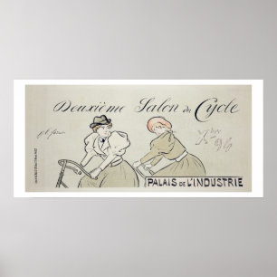 Reproductie van een poster adverteren de "Salon du