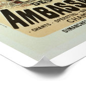Reproductie van een poster adverteren een 'ambassa (Hoek)