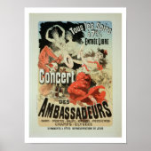 Reproductie van een poster adverteren een 'ambassa (Voorkant)