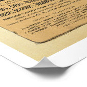 Reproductie van een poster adverteren een boekrech (Hoek)