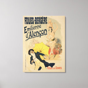 Reproductie van een poster adverteren "Emile d'Ale Canvas Afdruk