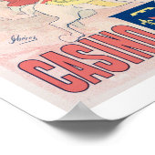 Reproductie van een poster adverteren het casino d (Hoek)